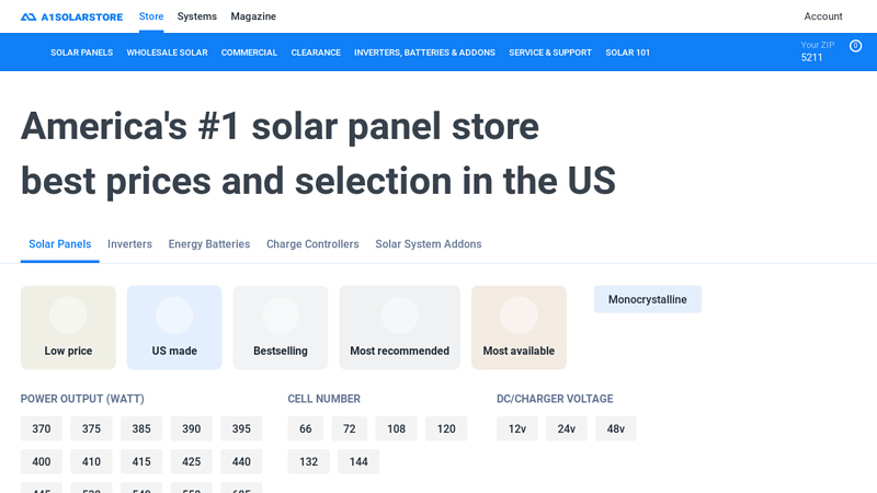 Solar Power Systems & Solar Energy Equipment - A1 Solar Store