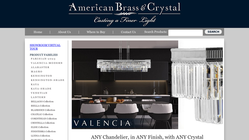 Brass & Crystal Chandelier | Fine Lighting | American Brass & Crystal