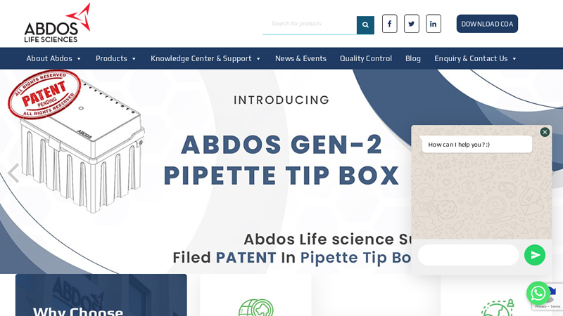 Leading Life Science Products (Plastic Labware) Manufacturer From India - ABDOS