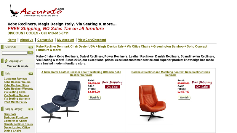 Kebe Recliners, Magis Design Italy, Via Seating Dealer USA - New York, San Francisco, Miami, Los Angeles, Chicago & more