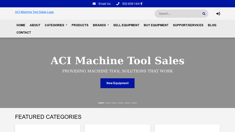 ACI Machine Tool Sales | Grinders - Lathes - Machining Centers Equipment