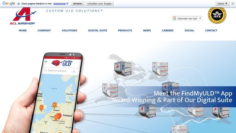 ACL Airshop provides ULD Leasing, ULD Sales, ULD Repair, ULD Control, Bluetooth ULD Tracking, our innovative FindMyULD? app, pallets, cargo nets, straps, ULD containers for horse and animal transport, and air cargo products and services for the aviation industry.