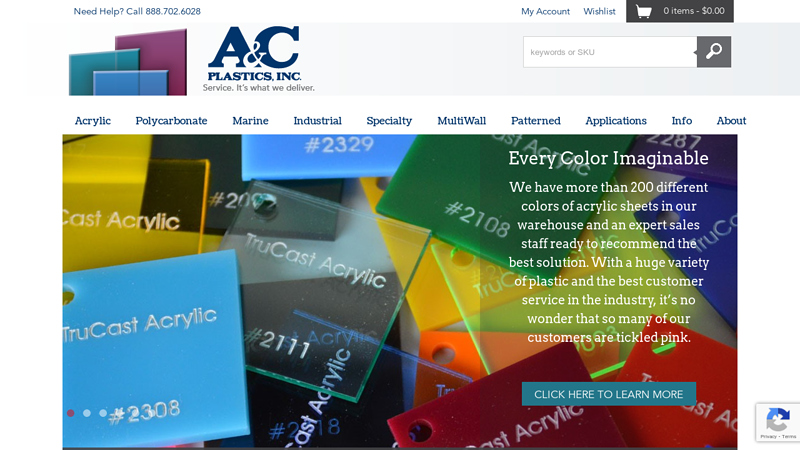 Plastic, Acrylic & Polycarbonate Sheet Supplier | A&C Plastics - Find Polycarbonate, Plastic & Acrylic Sheets for your Industry Solutions