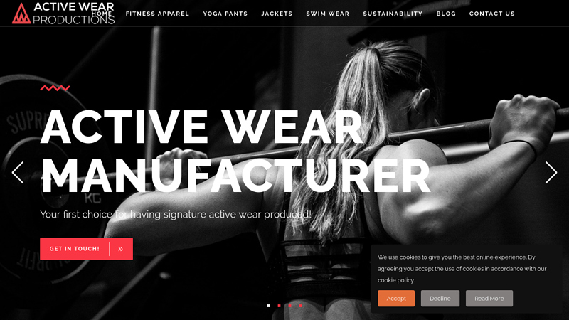 Active Wear Manufacturer | Custom Active Wear for Top Brands