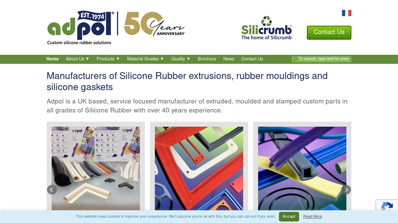 Silicone Rubber Extruders | Silicone Gasket | Rubber Moulder | Adpol