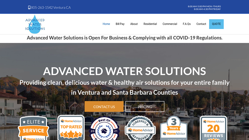 Advanced Water Solutions - Water Softener & Reverse Osmosis Systems