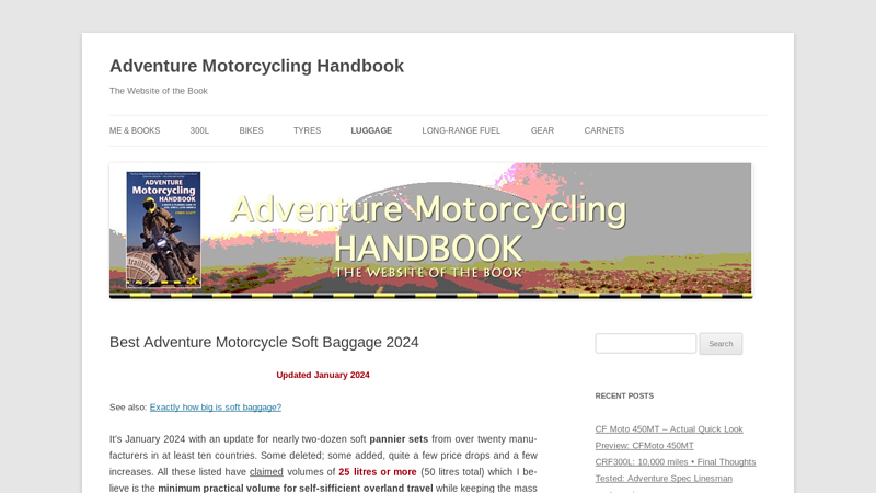 Adventure Motorcycling Handbook | The Website of the Book