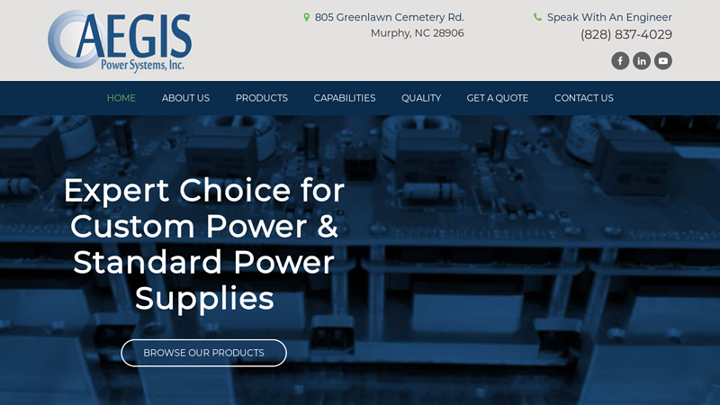 Custom Power Supplies | Standard Power Supplies | Aegis Power Systems