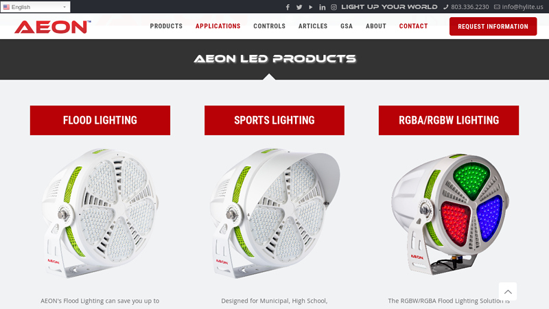 AEON LED Sports Lights | Sports Lighting Manufacturer