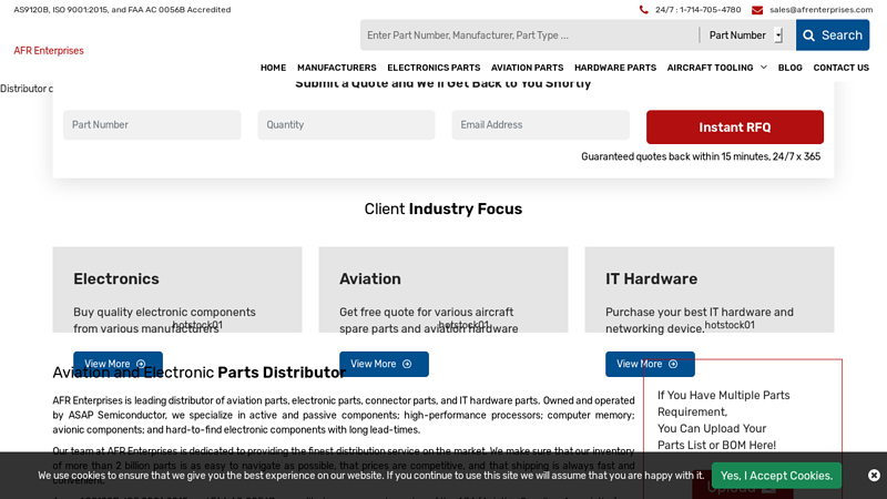 Electronic Parts Distributor and Supplier | Order Electronics Parts Now