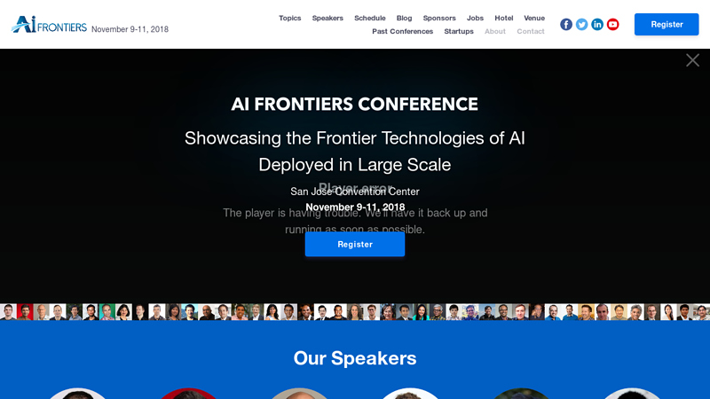 AI Frontiers Conference | November 9-11, San Jose, CA | Top AI Conference 2018