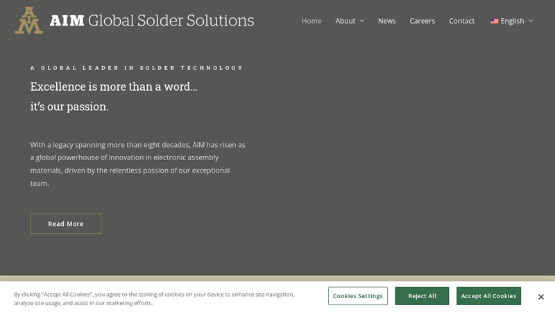 AIM Solder | Manufacturer of Solder Materials for Electronics Industry