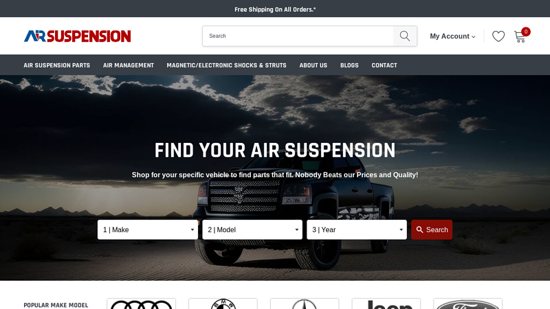 Air Suspension Parts & Air Management Systems | AirSuspension.com