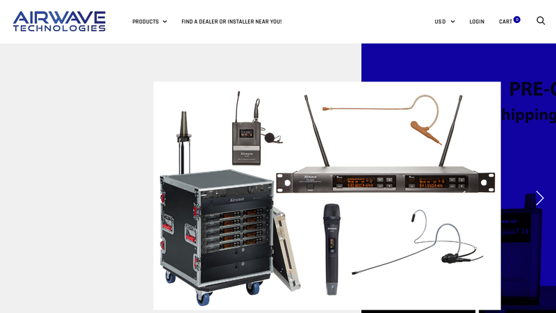 Airwave Technologies Wireless Mics, Headsets, and Turnkey Solutions!