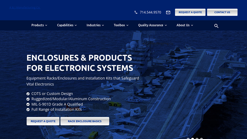 Electronic Equipment Racks & Enclosures | A & J Manufacturing Co.