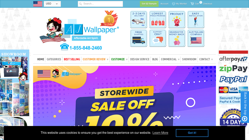 Shop Wall Murals Online - Discounted Wallpaper | AJ Wallpaper