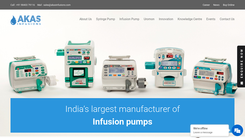 Akas Infusions - Indias Largest Manufacturer of Infusion Pumps