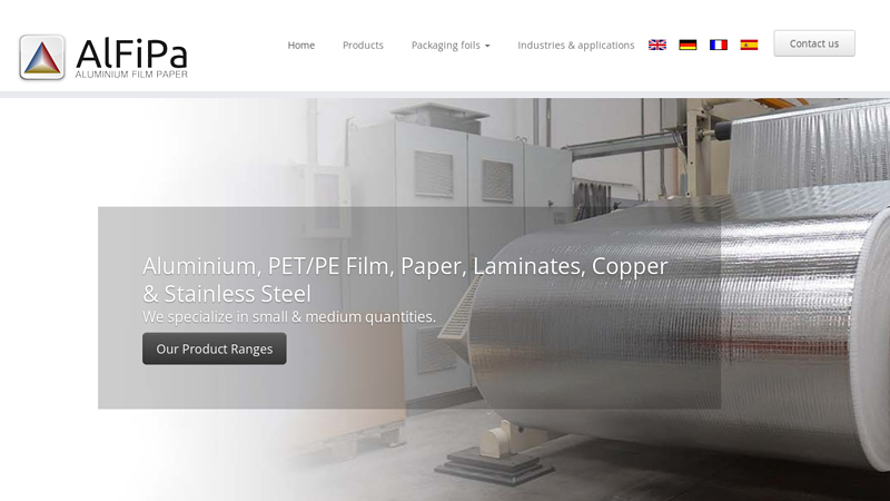 Aluminium Foil | Laminates | PET, PE & Paper - Alfipa