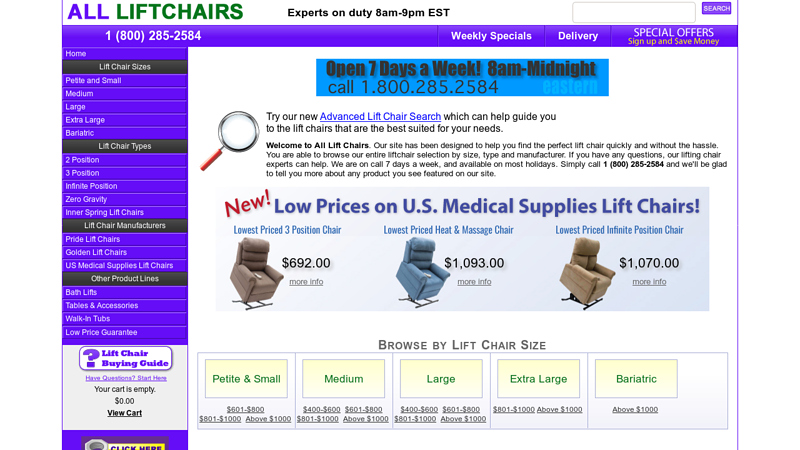 All Lift Chairs | Low Price Guarantee, FREE Shipping