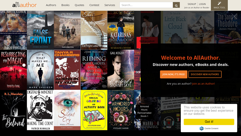 AllAuthor - Discover New Books, eBook Deals and Authors