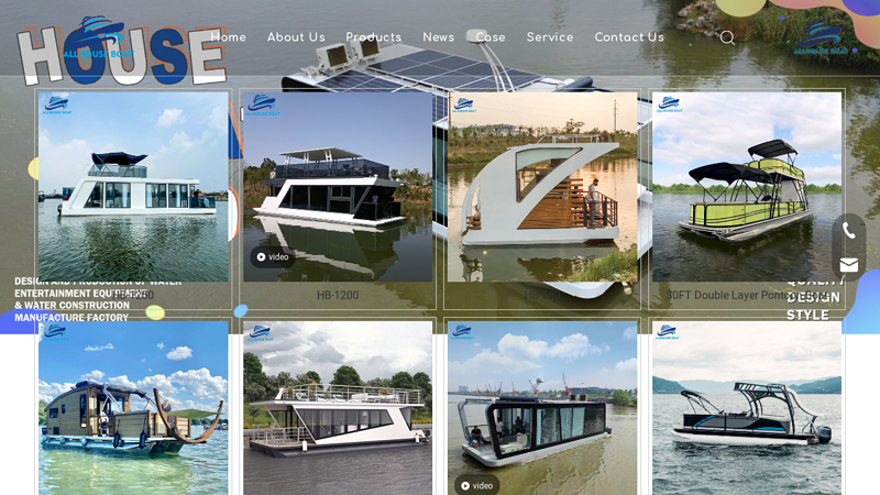 pontoon boat, house boat, aluminum boat Manufacturer & Supplier - Allhouse