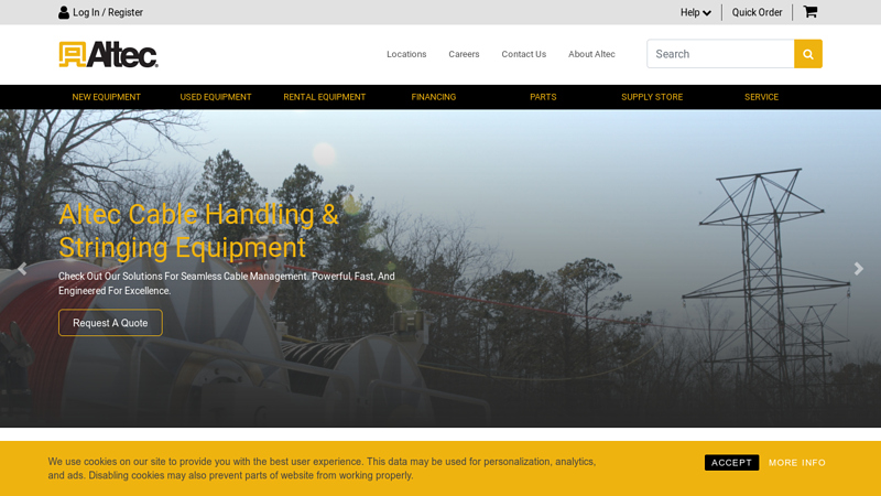 Altec Inc C Aerial, Digger Derrick, Crane, Tree Care and Utility Products