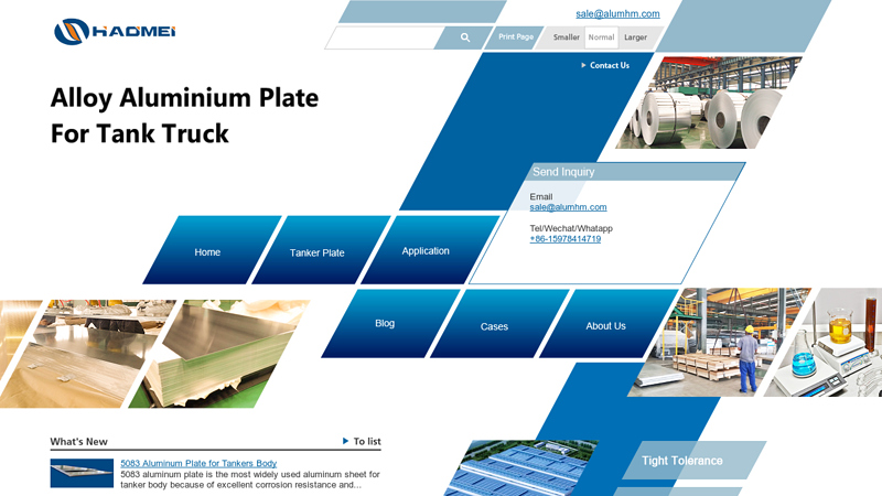 A Big Supplier of Aluminum Plate for Tankers-Haomei Aluminum