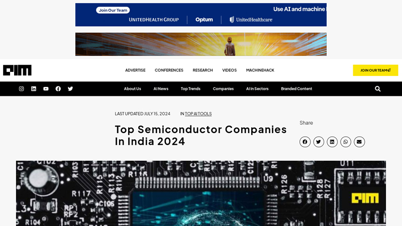 Image of Top Semiconductor Companies In India 2024