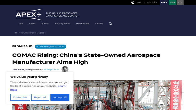 Image of COMAC Rising: China