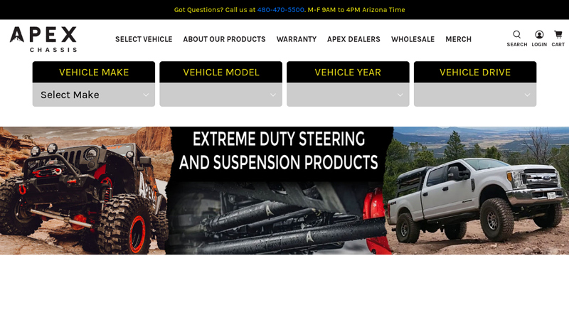 Apex Chassis - Extreme Duty Steering & Suspension Products