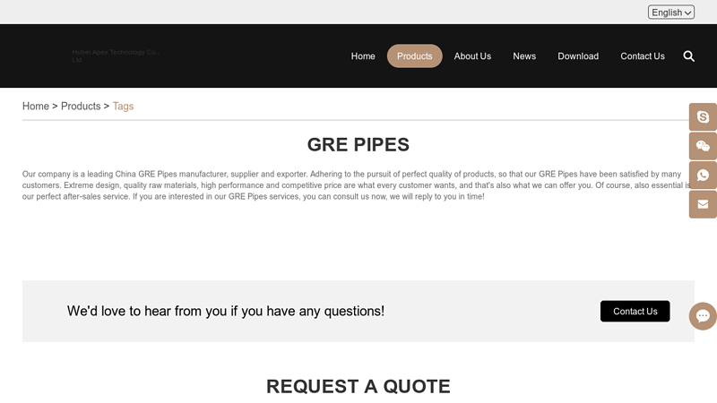 Image of GRE Pipes