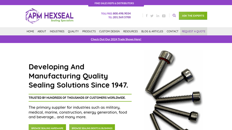 The Sealing Specialists | APM Hexseal Corporation