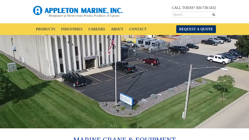 Appleton Marine is a Marine Crane & Equipment Manufacturer in WI