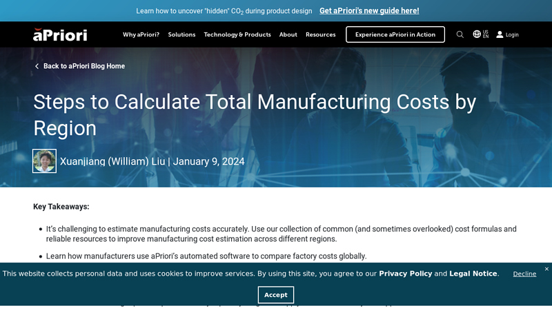 Image of Formulas to calculate manufacturing costs | costing software | aPriori