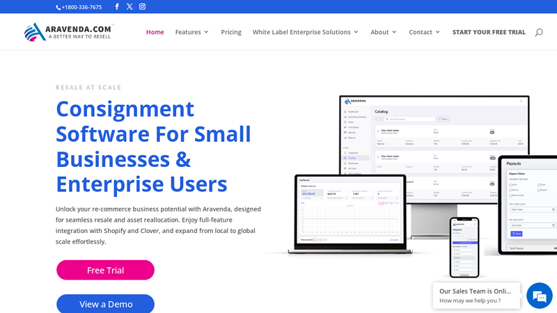 Aravenda Consignment Software | Best Consignment Software