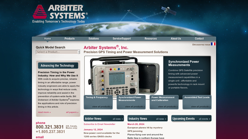 Precision GPS Timing and Power Measurement Solutions - Synchrophasor Specialists