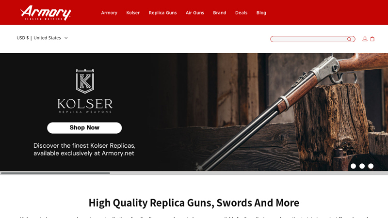 Replica Guns & Swords, PCP Air Rifles & BB Guns | The Armory C Armory.net