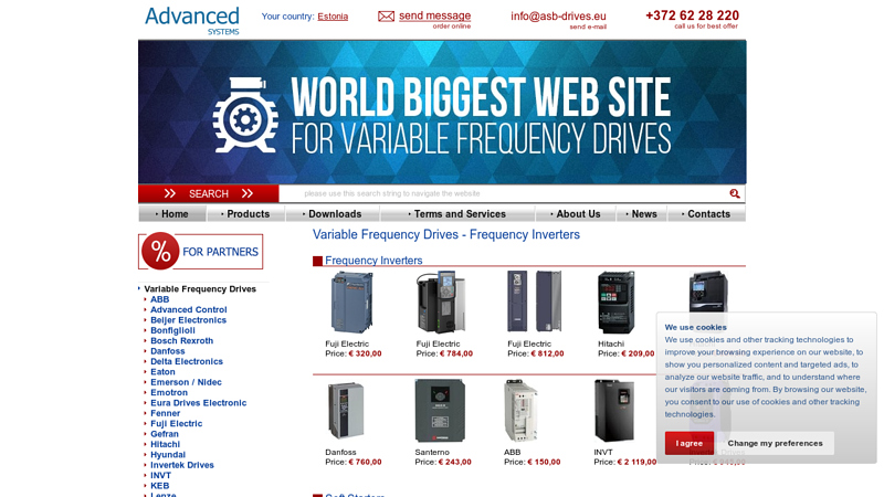 Frequency Inverters and Variable Frequency Drives - Online Sales.