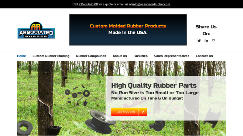 Molded Rubber Products, Rubber to Metal Bonding, Rubber Part Manufacturer Pennsylvania, New Jersey