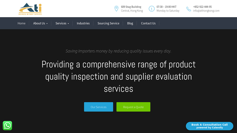 ATI  3rd Party Inspection company providing product inspection services