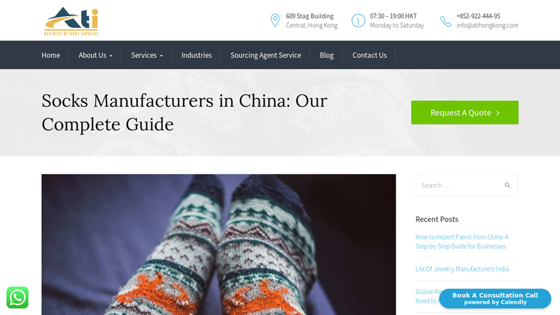 Image of Socks Manufacturers in China: Our Complete Guide