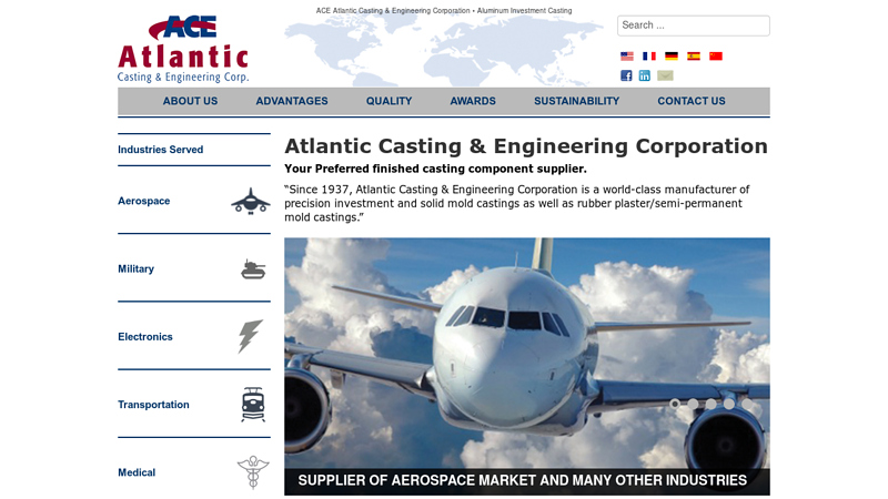 Manufacturer of Aluminum Investment Casting - Atlantic Casting and Engineering Corporation