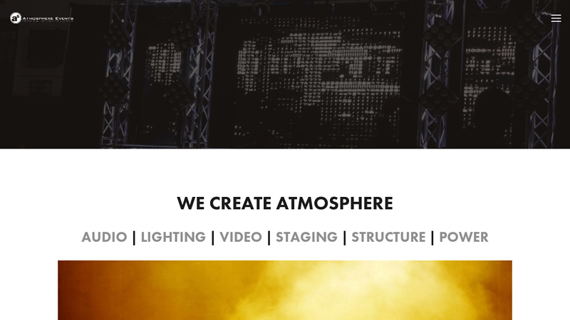 ATMOSPHERE EVENTS Atmosphere Events - Professional Audio | Lighting | Video | Staging