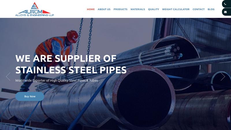 Aurum Alloys: Leading Manufacturer of Industrial Pipes & Tubes