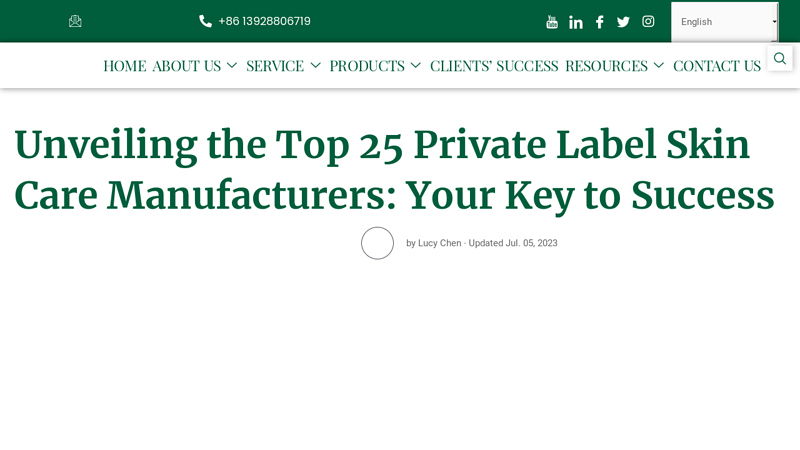 Image of Unveiling the Top 25 Private Label Skin Care Manufacturers: Your Key to ...