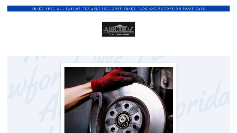 Auto Pros Crawfordville Florida - Auto Repair, Light Truck Repair