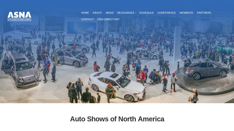 Auto Shows of North America