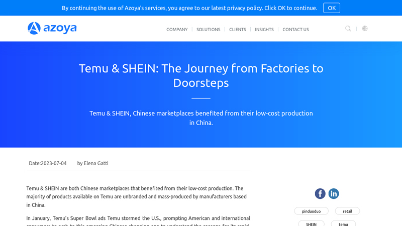 Image of Temu & SHEIN: The Journey from Factories to Doorsteps