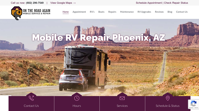 Mobile RV Repair Phoenix, Arizona | ++ RVIA Master Certified