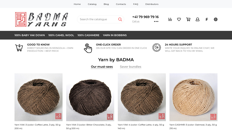 Badma luxury yarns: cashmere, yak, camel made in Switzerland. Own sourcing from Mongolia. Prices ex-works. Worldwide delivery